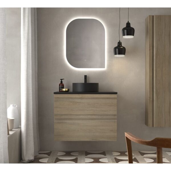 Conjunto mueble de baño con lavabo sobre encimera de microtec Natalia Avila Dos principal 0