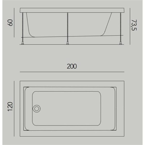 Bañera Jazz XL Baños 10 croquis 3